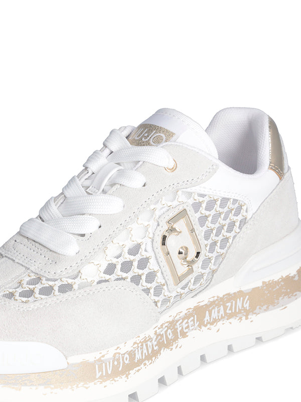 LIU JO SNEAKER AMAZING 23 WHITE/LIGHT GOLD