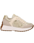 LIU JO SNEAKER COW SUEDE/LUREX MESH PURITY BEIGE