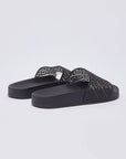 LIU JO KOS 21 - SLIPPER MONOGRAM RUBBERIZE NEGRO