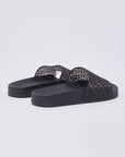 LIU JO KOS 21 - SLIPPER MONOGRAM RUBBERIZE NEGRO