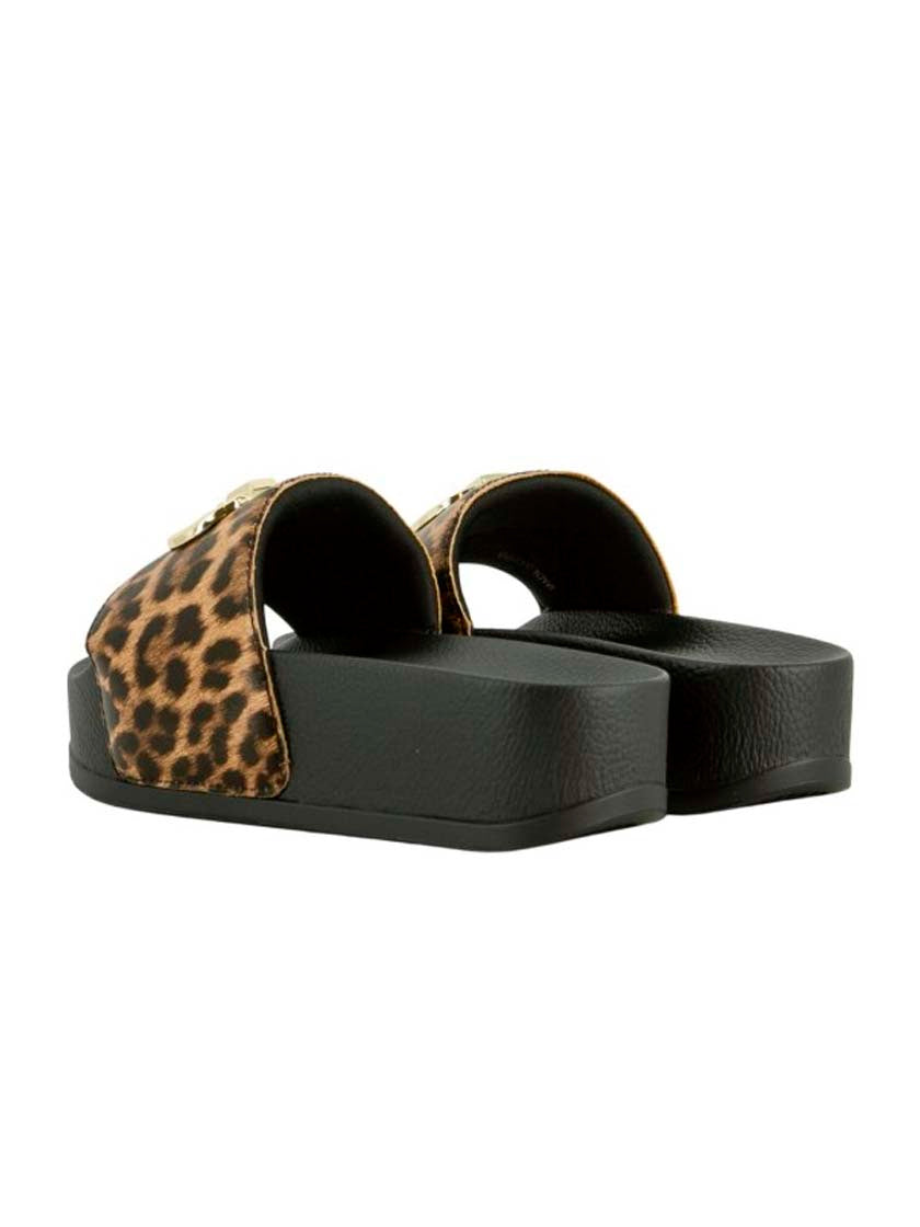 LIU JO MYKONOS 01 - SLIPPER PRINTED SPREADING LEOP