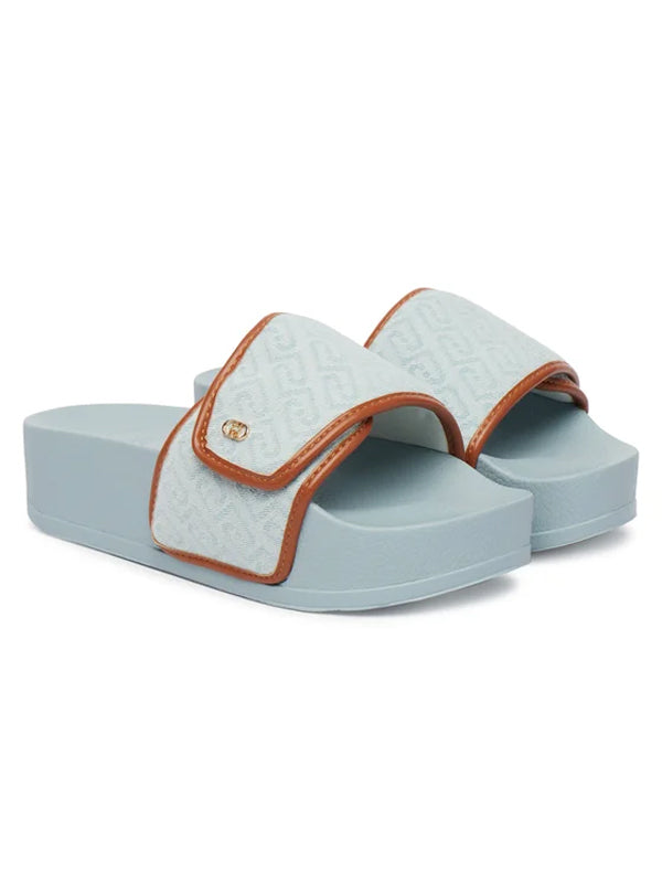LIU JO MYKONOS 04 SLIPPER MONOGRAM DENIM DENIM S
