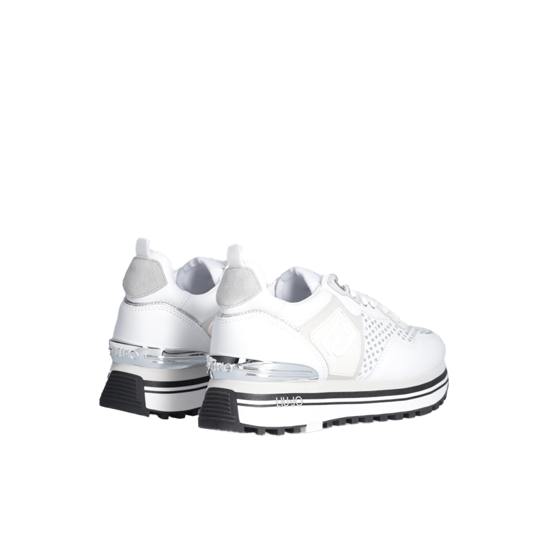 LIU JO MAXI WONDER 01 SNEAKERS STRASS WHITE