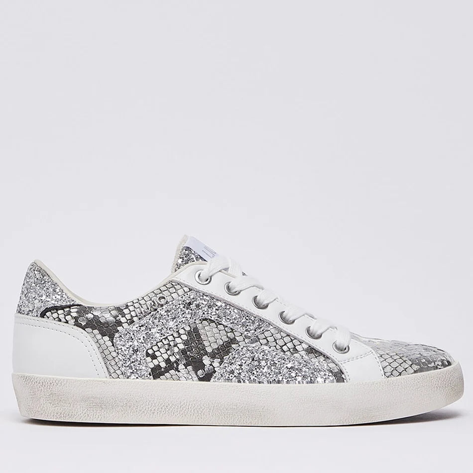 LIU JO MILEY C01 - SNEAKER SPREADING META SILVER