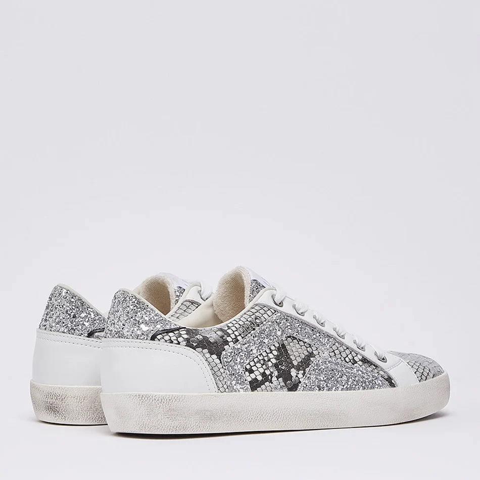 LIU JO MILEY C01 - SNEAKER SPREADING META SILVER