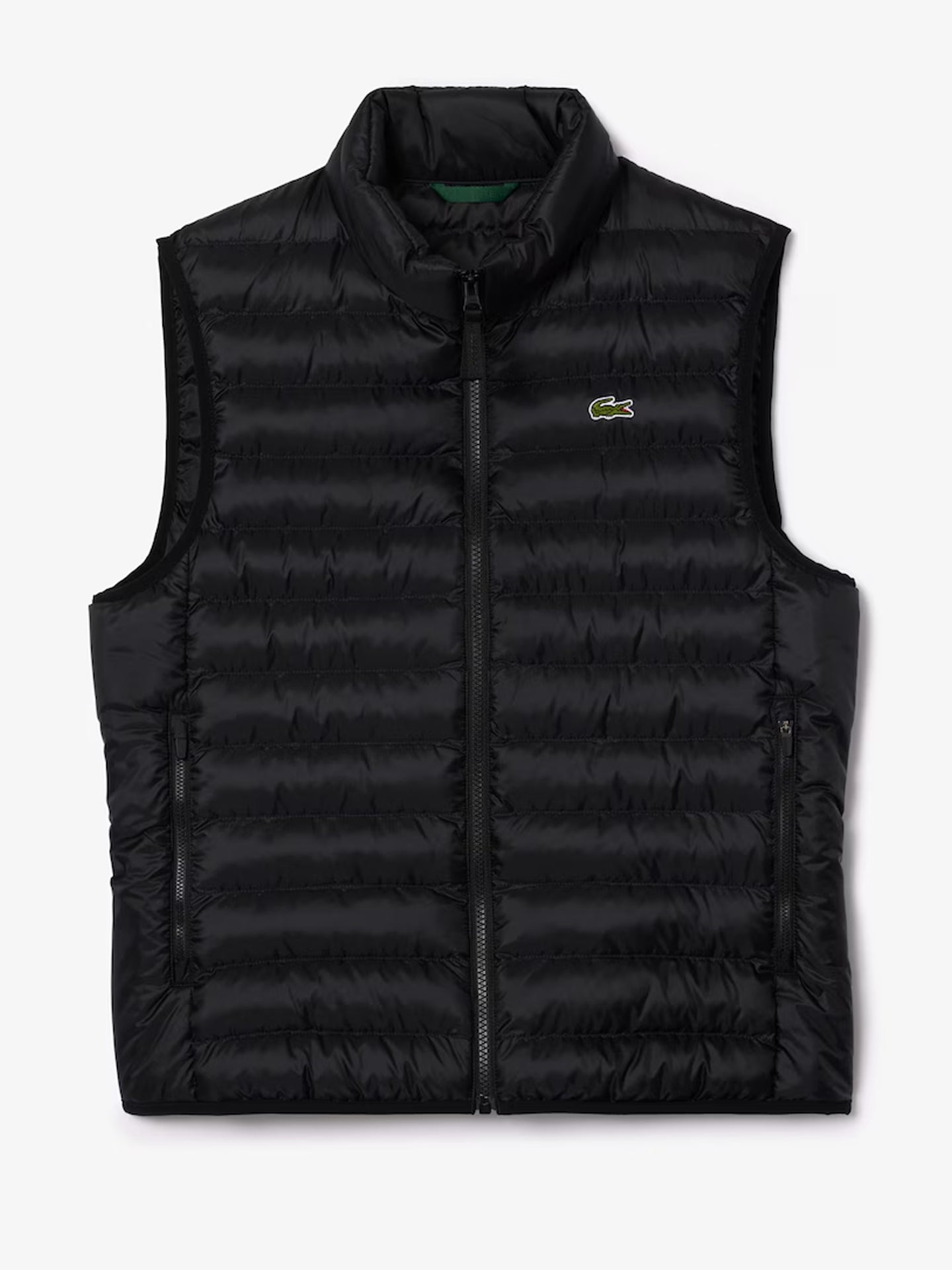 LACOSTE CHALECO ACOLCHADO HIDRÓFUGO NEGRO