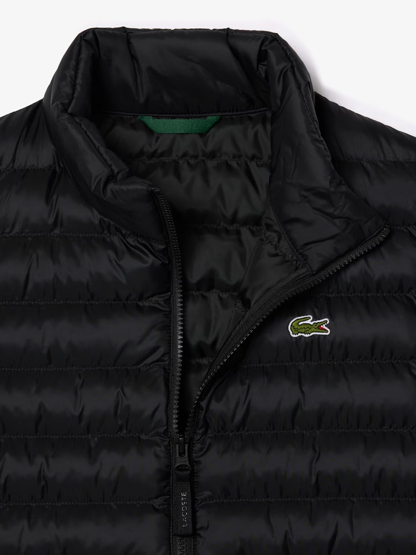 LACOSTE CHALECO ACOLCHADO HIDRÓFUGO NEGRO