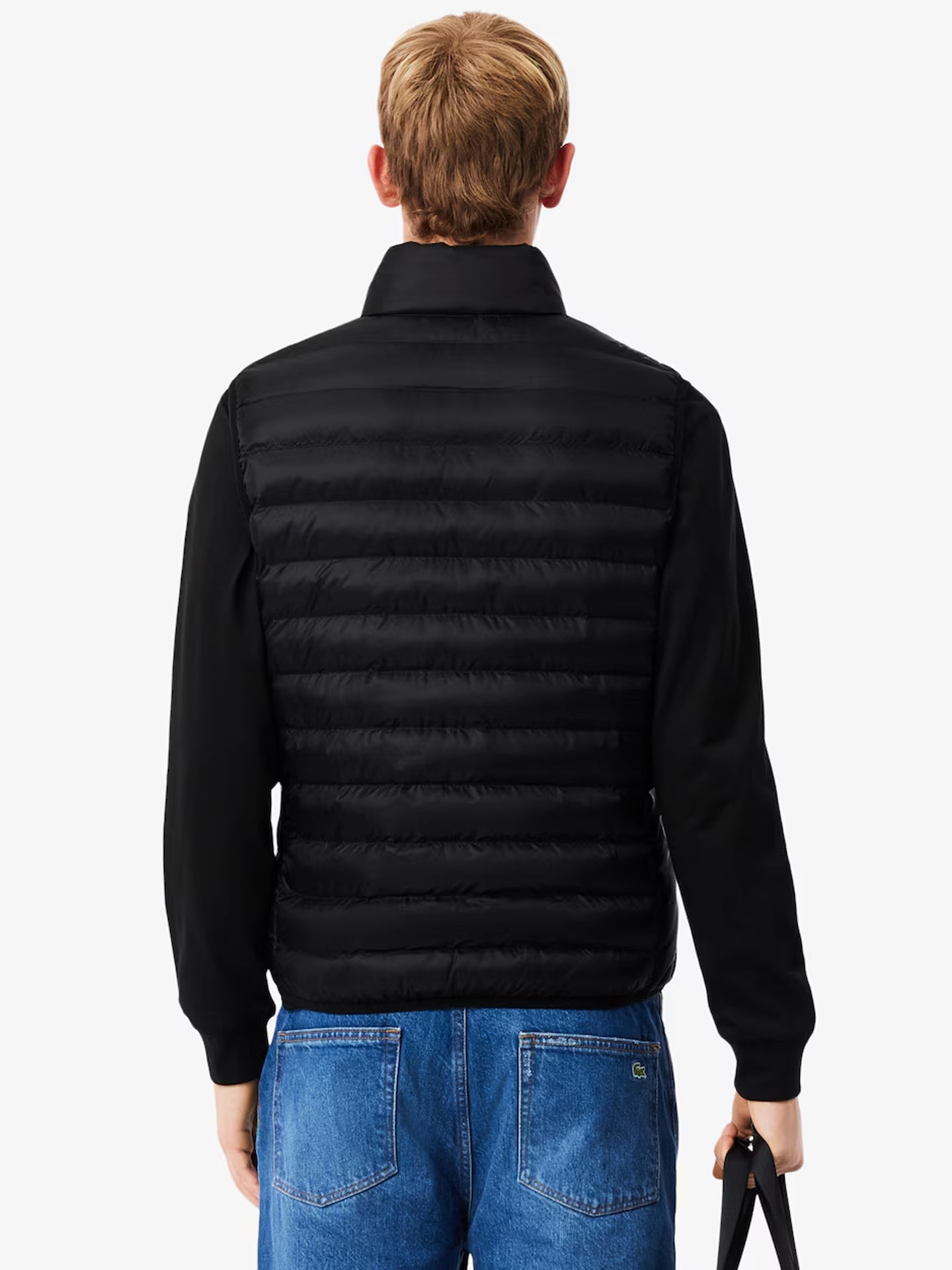 LACOSTE CHALECO ACOLCHADO HIDRÓFUGO NEGRO