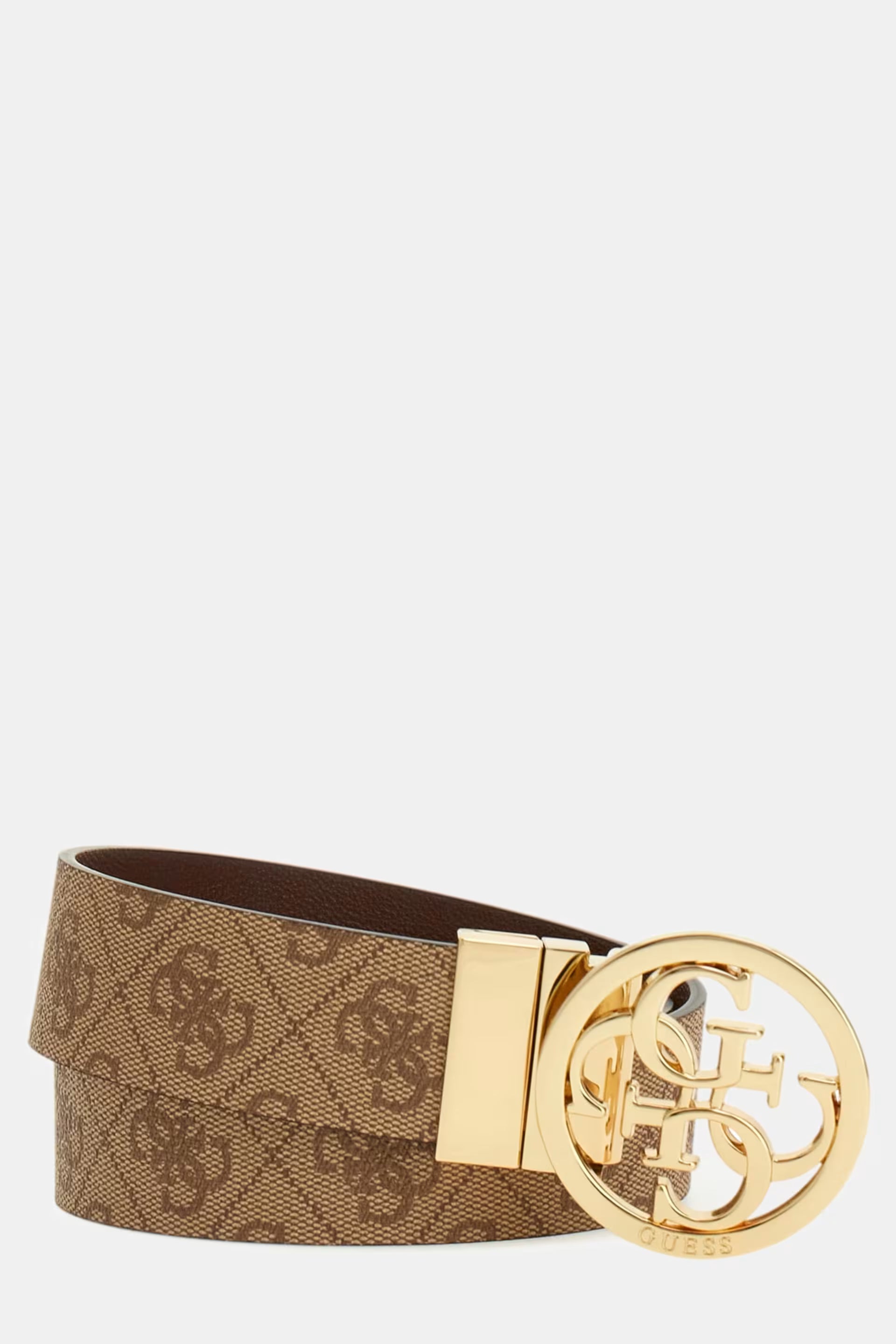 GUESS NOELLE ADJ &amp; REV PANT BELT H35 LATTE LOGO/LI