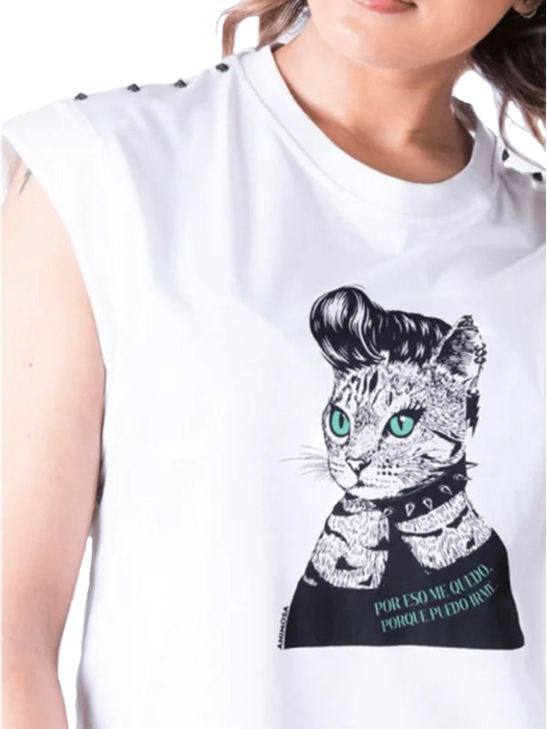 ANIMOSA CAMISETA GATA