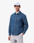 LACOSTE  CASUAL SHIRTS MALE ADULT WASHED DEEP