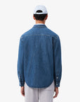 LACOSTE  CASUAL SHIRTS MALE ADULT WASHED DEEP
