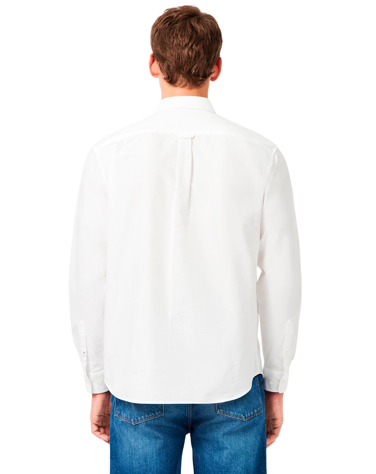 LACOSTE AB782 CASUAL SHIRTS MALE ADULT BLANC