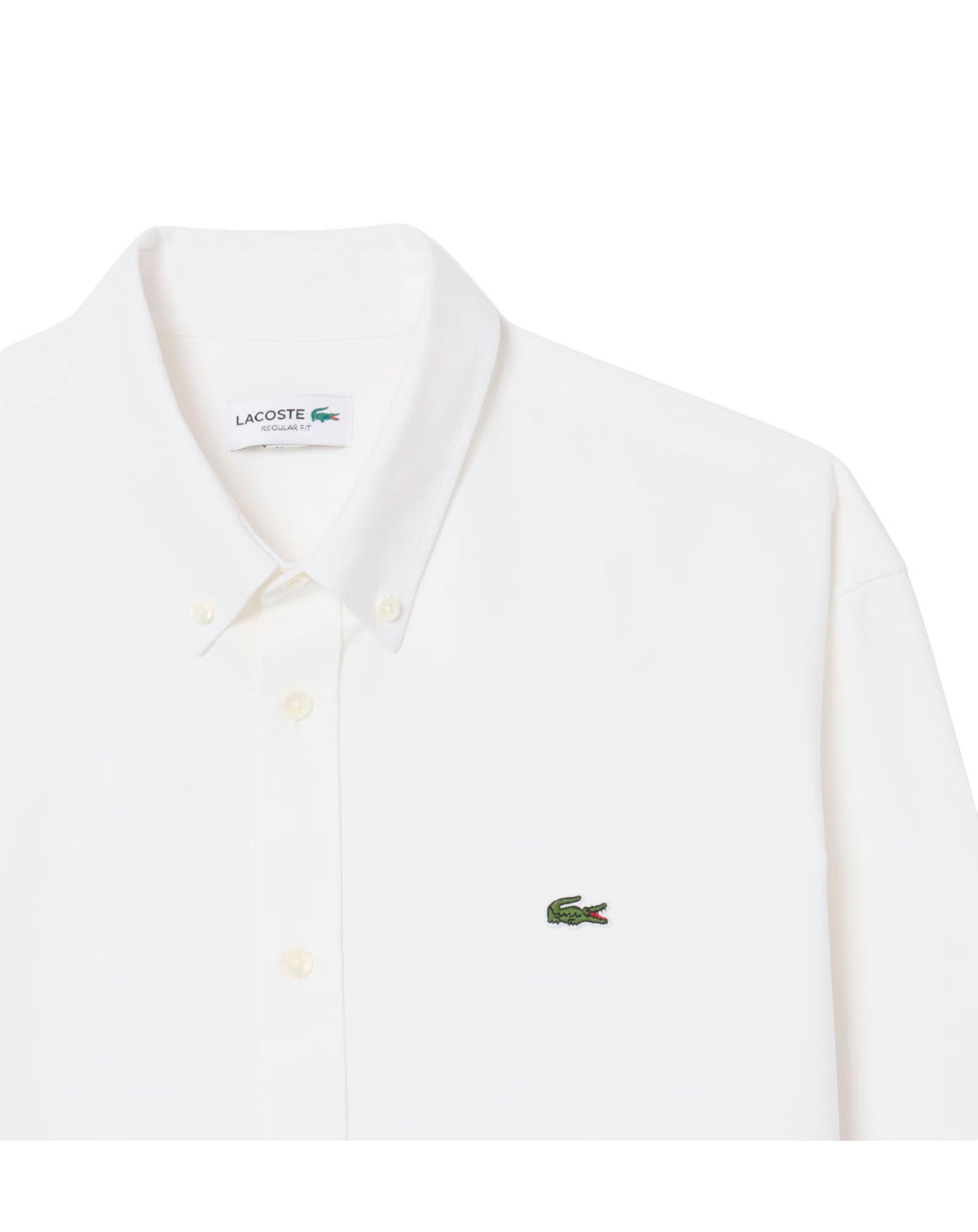 LACOSTE AB782 CASUAL SHIRTS MALE ADULT BLANC