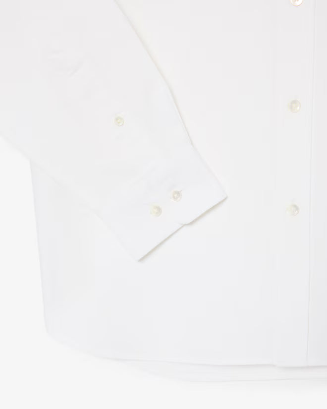 LACOSTE AB782 CASUAL SHIRTS MALE ADULT BLANC