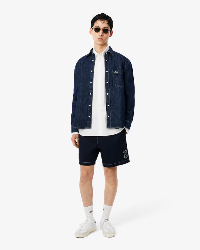 LACOSTE AB782 CASUAL SHIRTS MALE ADULT BLANC