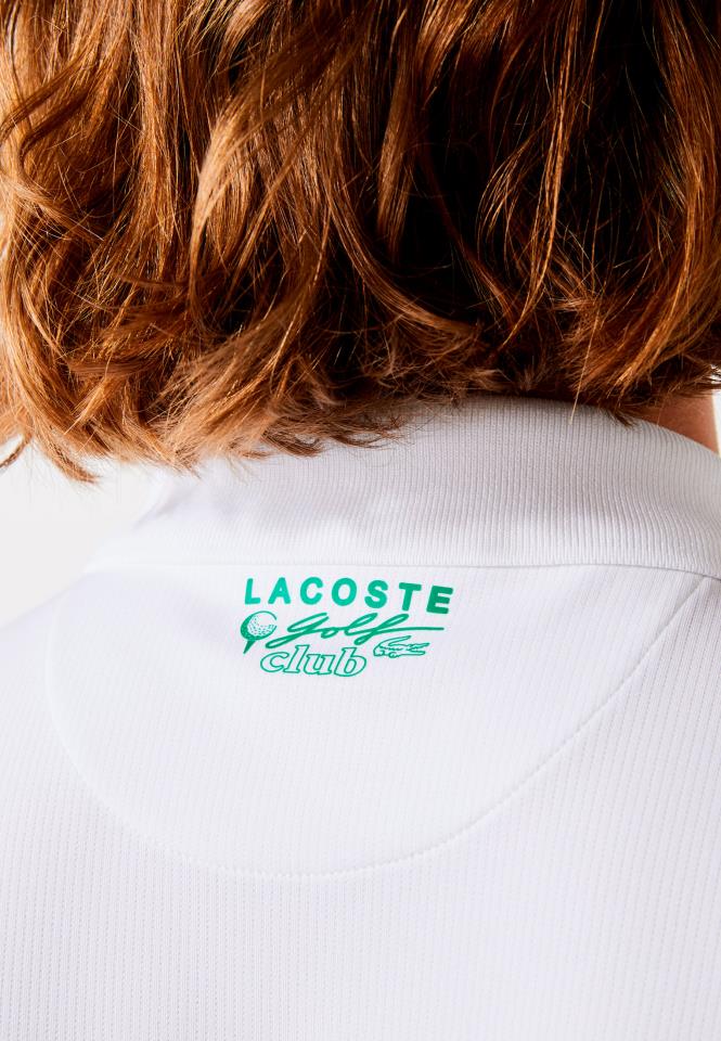 LACOSTE SHORT SLEEVED RIBBED COLLAR SHIRT