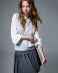 LIU JO SWEATER BALLANTYNE L.GRAY/BC