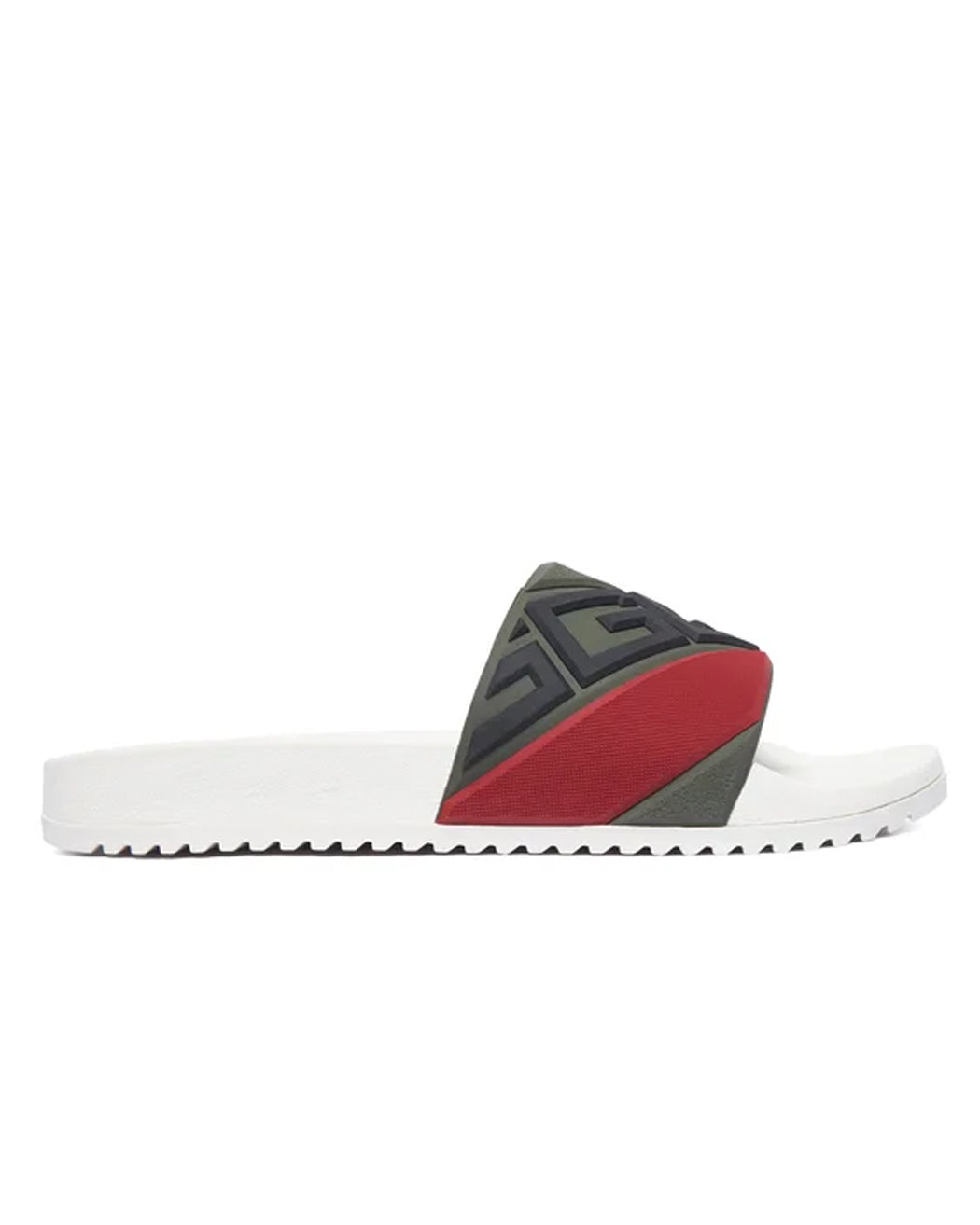 GUESS SANDALIAS LOGO ODENT WHITE