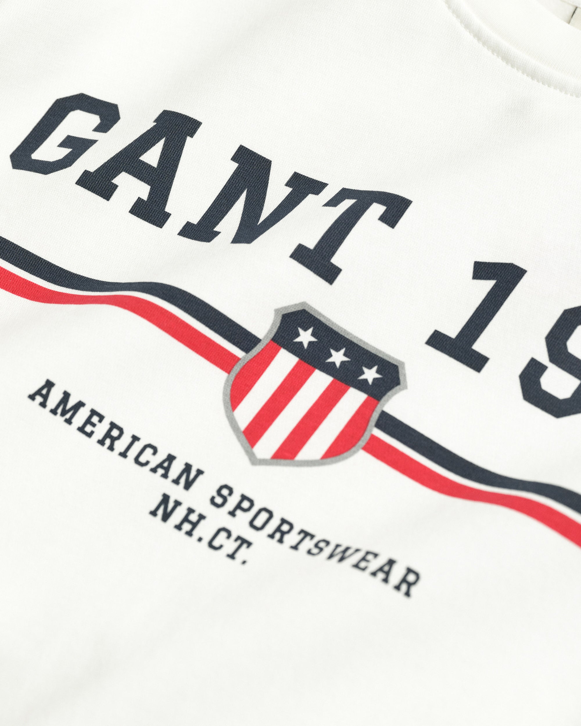 GANT GRAPHIC C NECK SWEAT EGGSHELL
