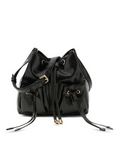 GUESS THEODORA DRAWSTRING BUCKET BLACK