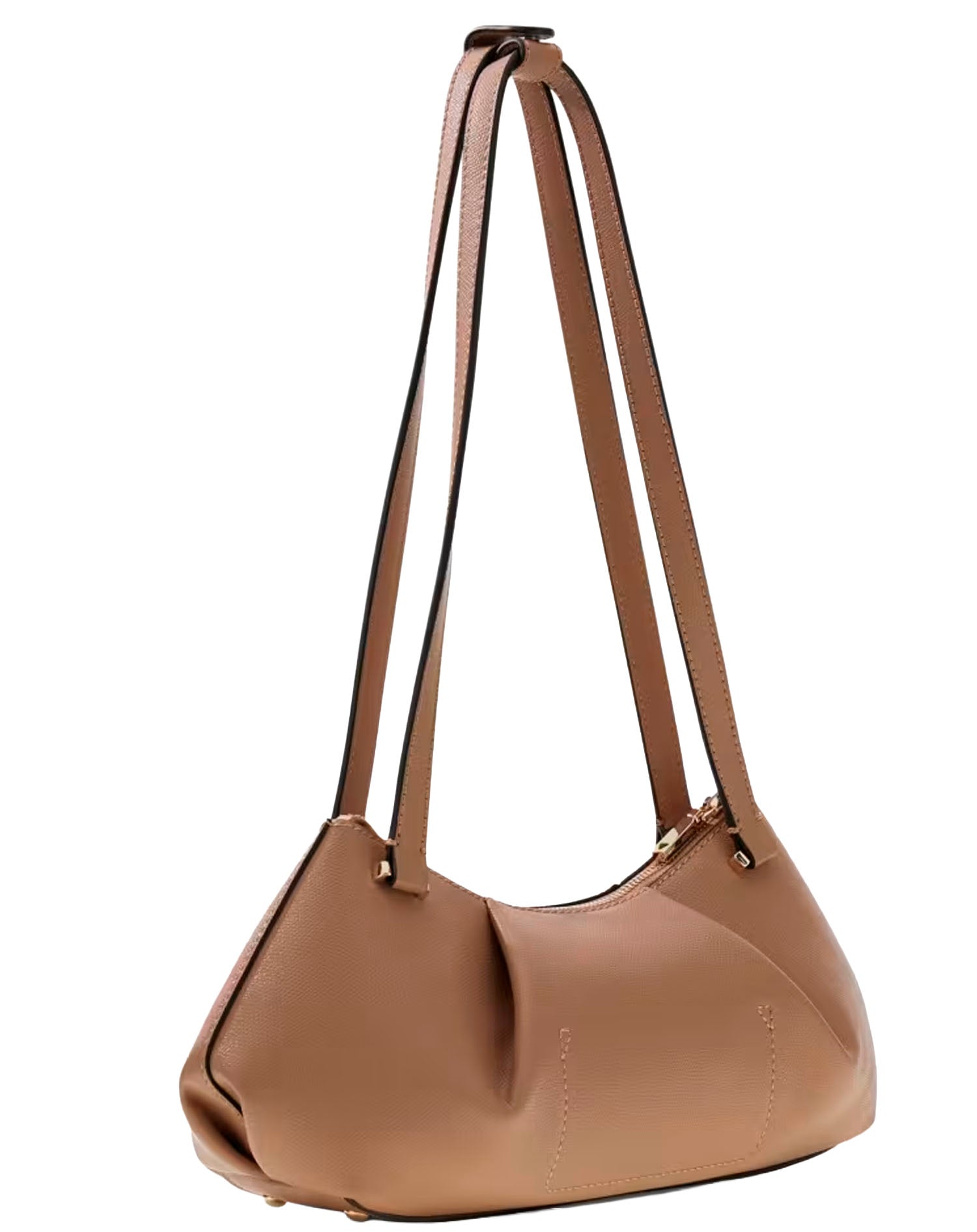 GUESS AMORETTE SHOULDER SATCHEL BEIGE