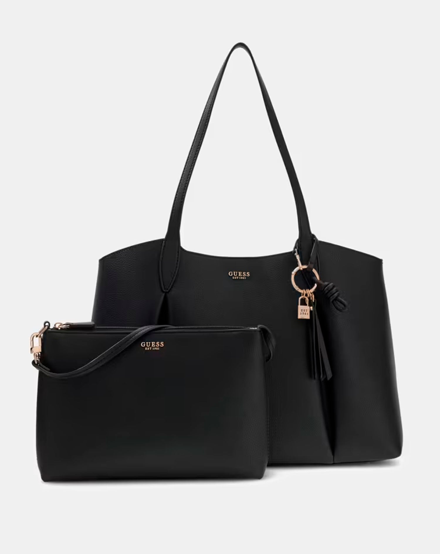 GUESS MELODY 2 IN 1 TOTE BLACK