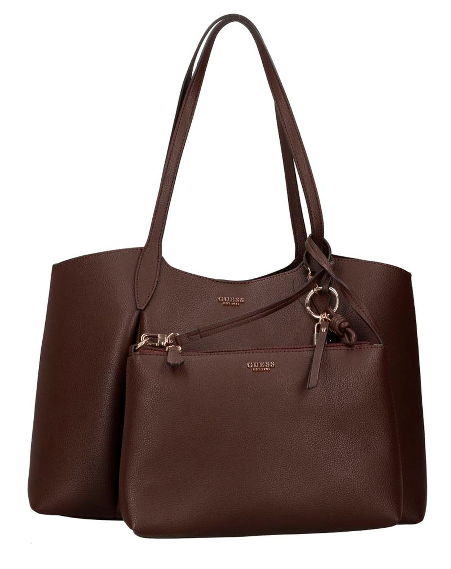 GUESS MELODY 2 IN 1 TOTE CARAMEL