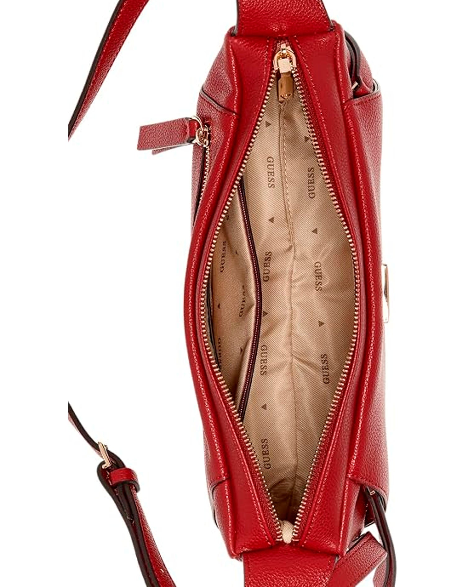 GUESS DEVON MINI CROSSBODY DARK CHERRY