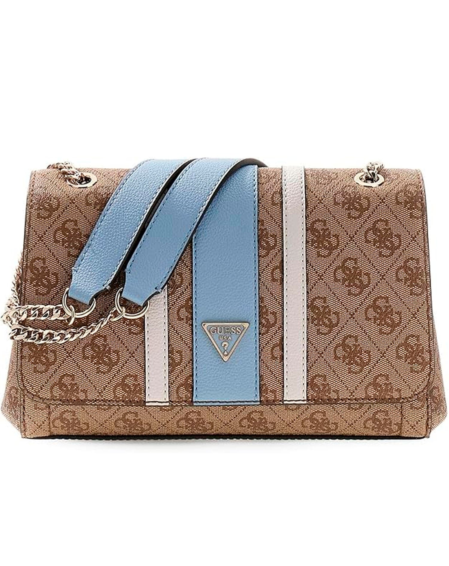 GUESS NOELLE II CNVRTBLE XBODY FLAP LATTE LOGO/LIG