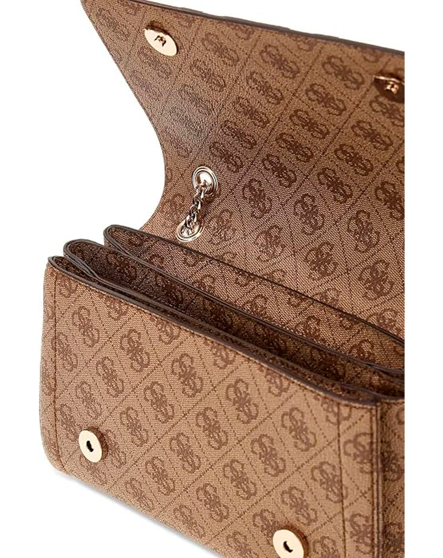 GUESS NOELLE II CNVRTBLE XBODY FLAP LATTE LOGO/LIG