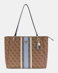 GUESS NOELLE II TOTE LATTE LOGO/LIGHT BLU