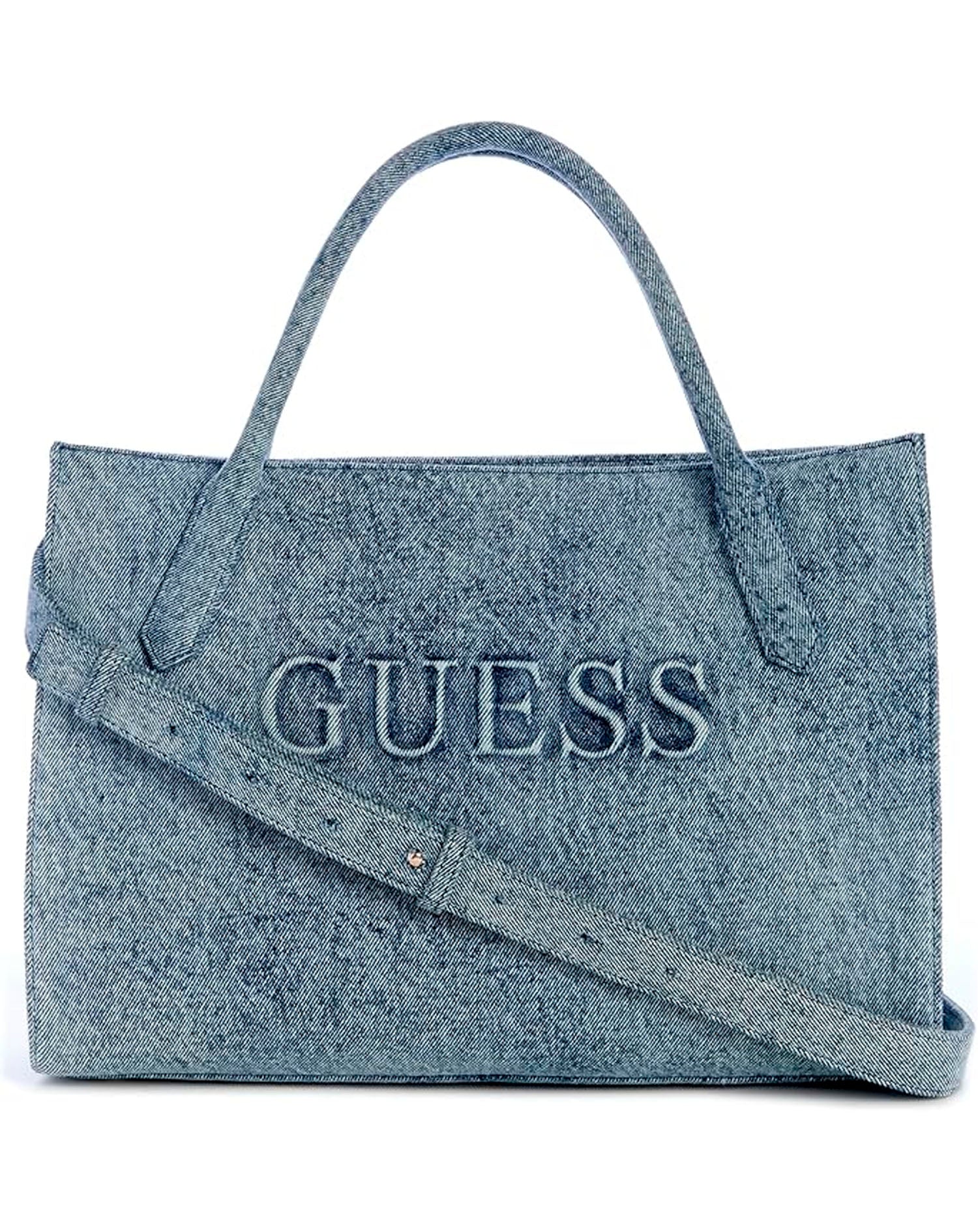 GUESS CAMDEN SHOULDER BAG DENIM