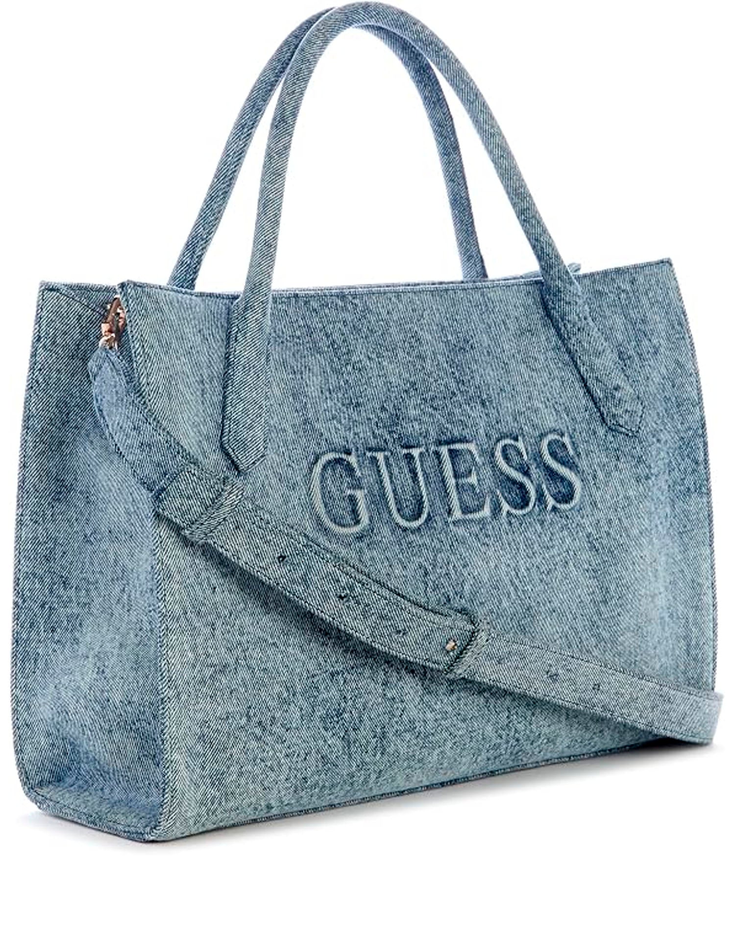 GUESS CAMDEN SHOULDER BAG DENIM