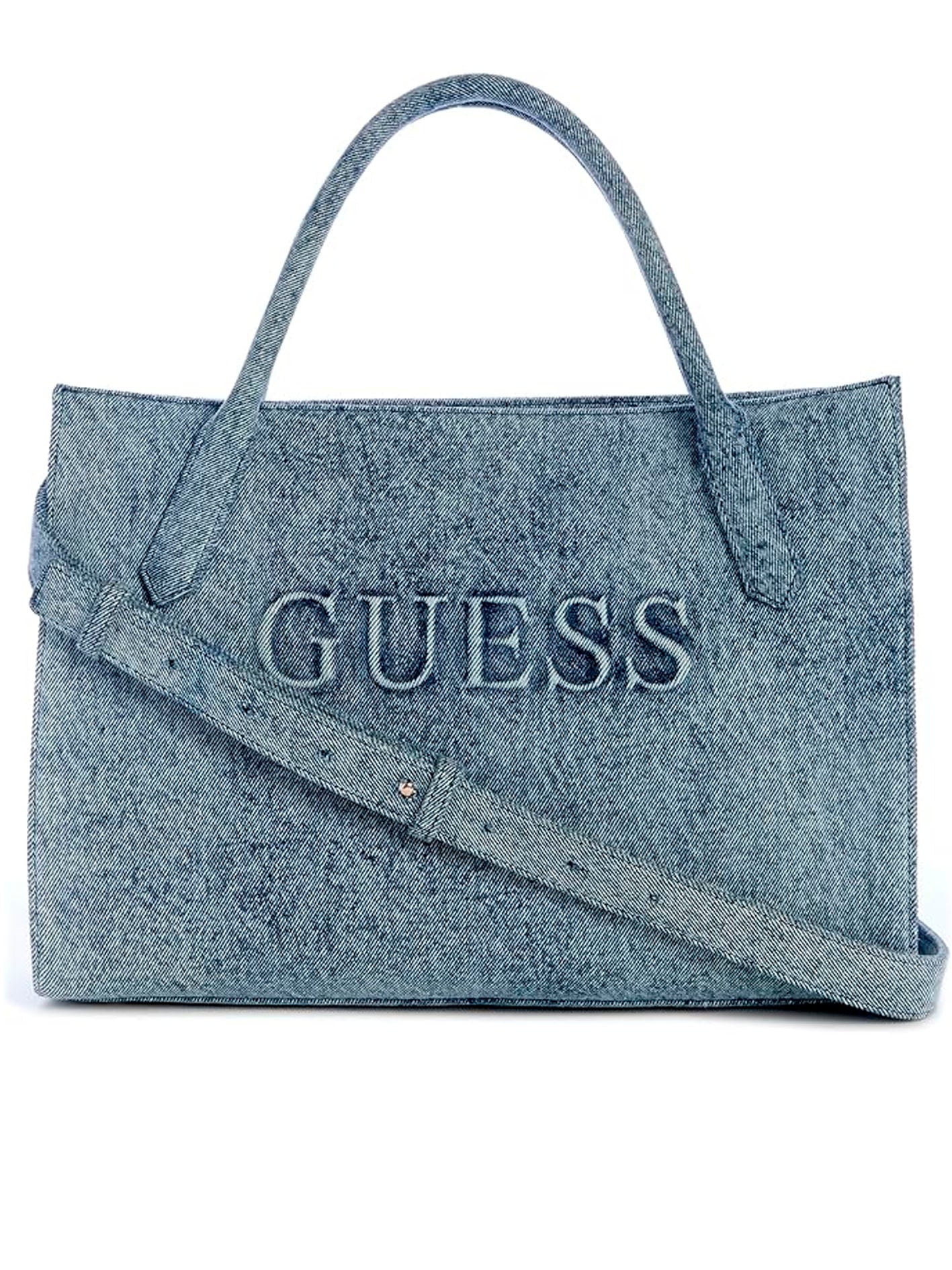 GUESS CAMDEN SHOULDER BAG DENIM