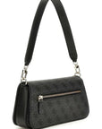 GUESS BOLSO ECO MIETTA FLAP SHOULDER BAG NEGRO