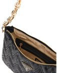 GUESS BOLSO ADELARD TOP ZIP SHOULDER BAG NEGRO