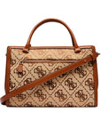 GUESS AUDREY LOGO GIRLFRIEND SATCHEL LATTE LOGO