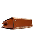 GUESS AUDREY LOGO GIRLFRIEND SATCHEL LATTE LOGO
