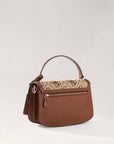 GUESS AUDREY LOGO CNVRTBL XBDY FLAP LATTE LOGO