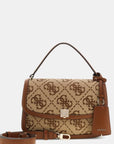 GUESS AUDREY LOGO CNVRTBL XBDY FLAP LATTE LOGO