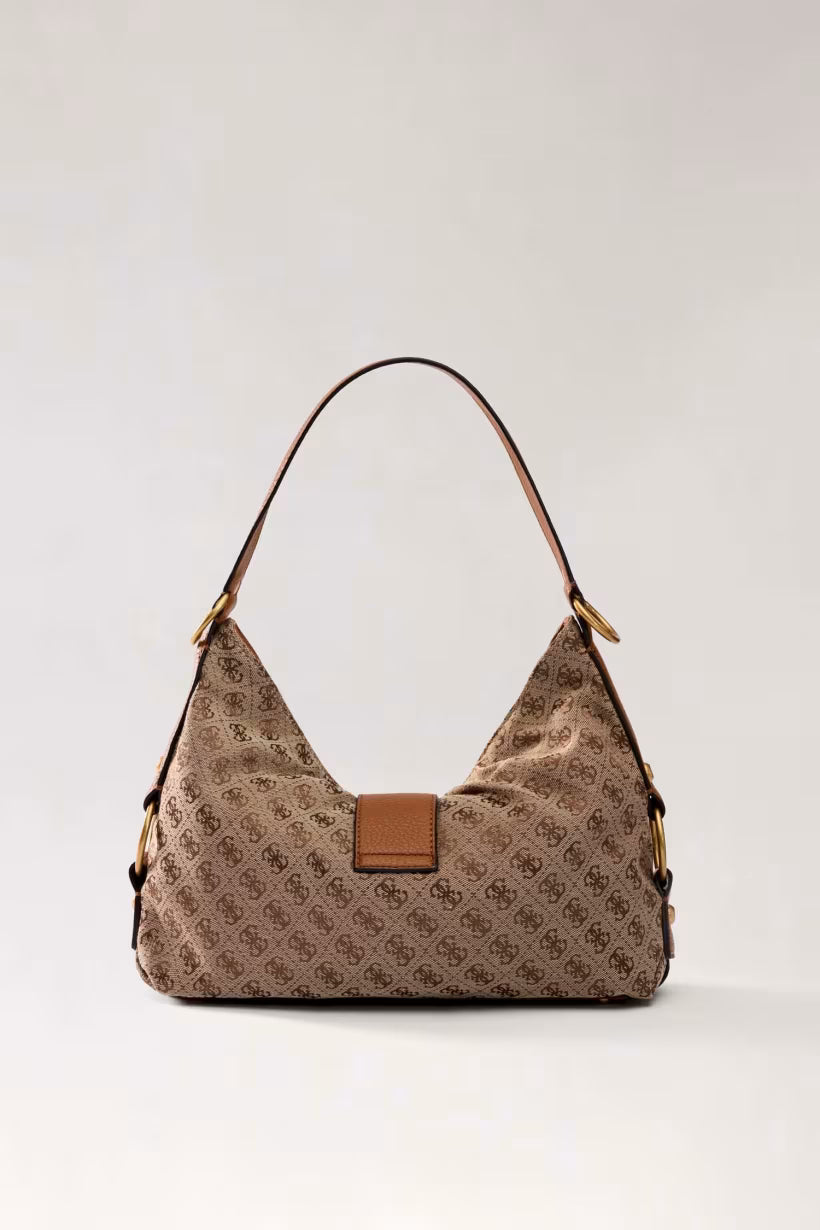 GUESS CAMDEN SHOULDER BAG COGNAC LOGO