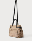 GUESS DOROTHY GIRLFRIEND SATCHEL LATTE LOGO BLA
