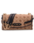 GUESS DOROTHY CNVRTBL XBODY FLAP LATTE LOGO BLA