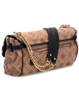 GUESS DOROTHY CNVRTBL XBODY FLAP LATTE LOGO BLA