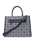 GUESS NEDA 2 COMP TOTE NAVY LOGO