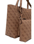 GUESS BRENTON TOP ZIP TOTE LATE LOGO