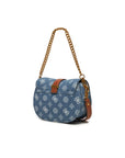 GUESS BOLSO DE HOMBRO KUBA MINI AZUL