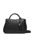 GUESS PHOEBE GIRLFRIEND SATCHEL OFF BLACK LOGO
