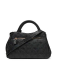 GUESS PHOEBE GIRLFRIEND SATCHEL OFF BLACK LOGO